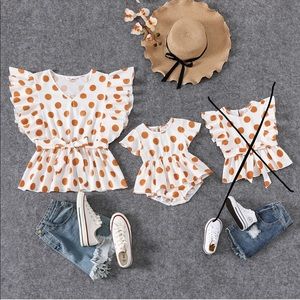 Matching women’s and child top/onesie